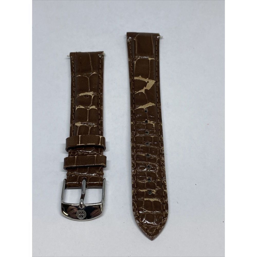 Michele Men's Genuine Alligator Two-Piece Strap Watch Band WK39
